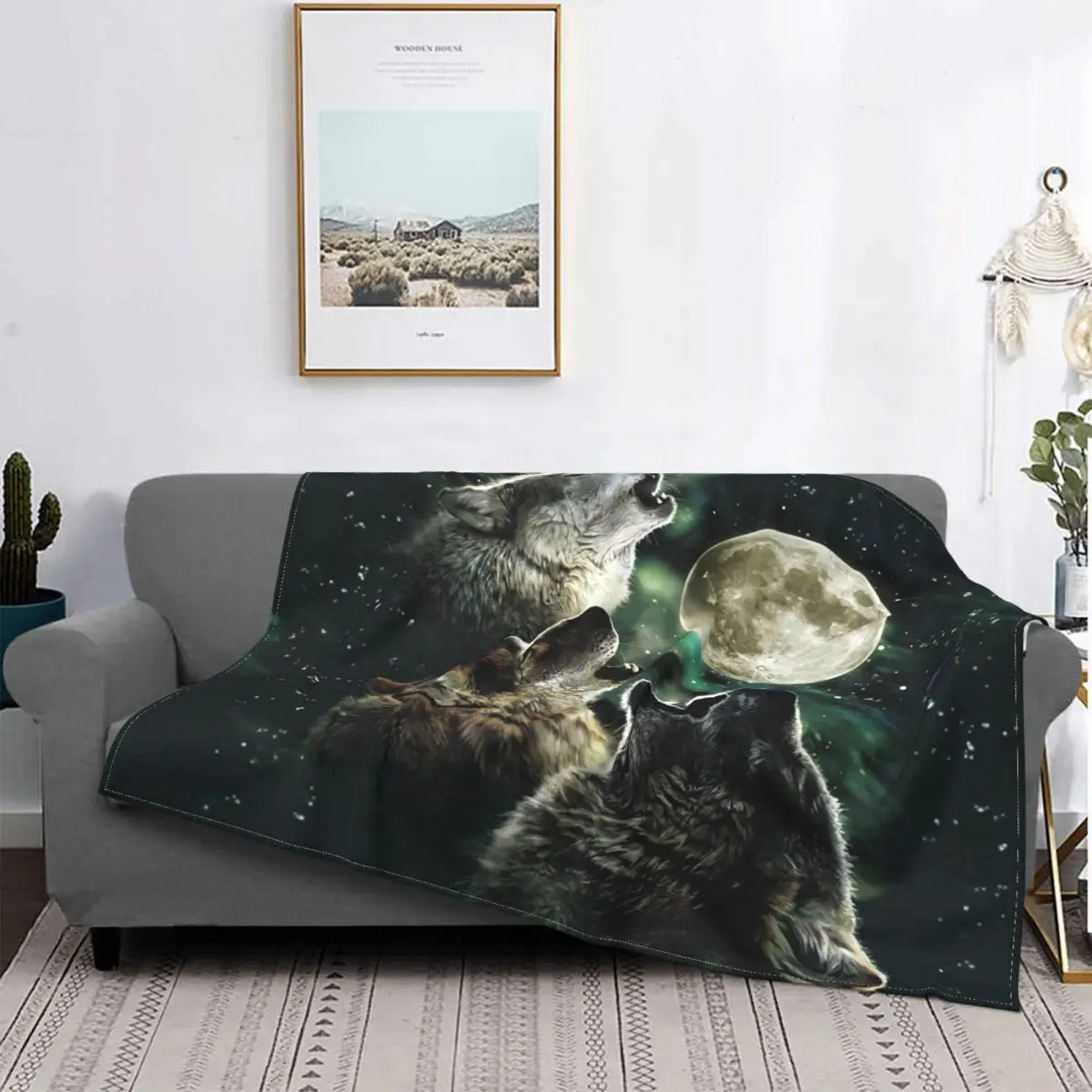 Three Wolf Moon Blanket Warm Fleece Soft Flannel Throw Blankets for Bedroom Couch Office Spring Autumn
Three Wolf Moon Blanket Warm Fleece Soft Flannel Throw Blankets for Bedroom Couch Office Spring Autumn