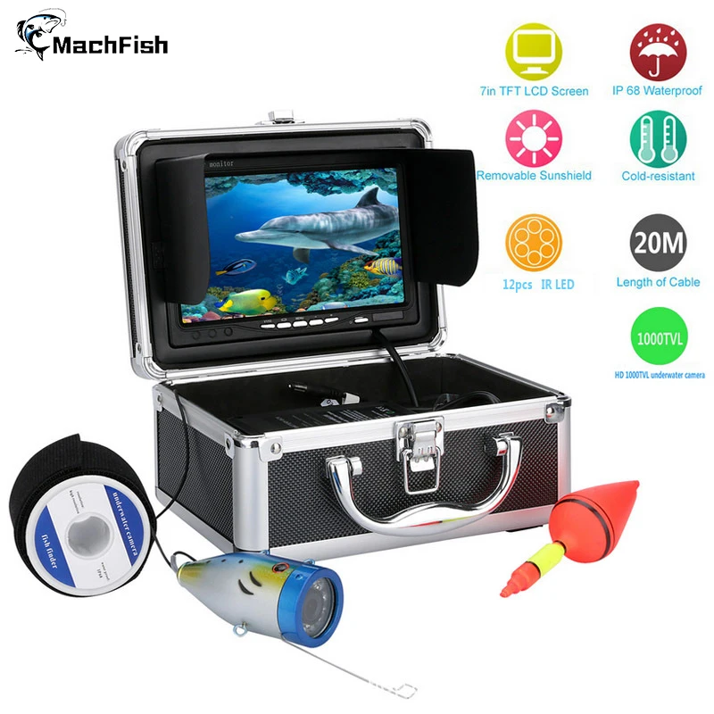 7-дюймовый рыболокатор MACHFISH, интеллектуальная подводная камера движения, HD подводная визуальная рыболовная система мониторинга с крассвет...
7-дюймовый рыболокатор MACHFISH, интеллектуальная подводная камера движения, HD подводная визуальная рыболовная система мониторинга с крассвет...