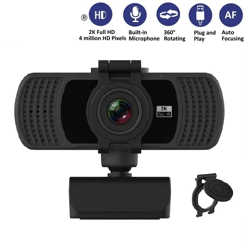 HD 1080P Webcam 2K Computer PC WebCamera with Microphone for Live Broadcast Video Calling Conference Work Camaras Web PC
HD 1080P Webcam 2K Computer PC WebCamera with Microphone for Live Broadcast Video Calling Conference Work Camaras Web PC