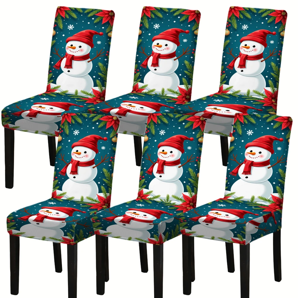 Чехлы для стульев с рисунком снеговика, Спандекс/полиэстер
Чехлы для стульев с рисунком снеговика, Спандекс/полиэстер
