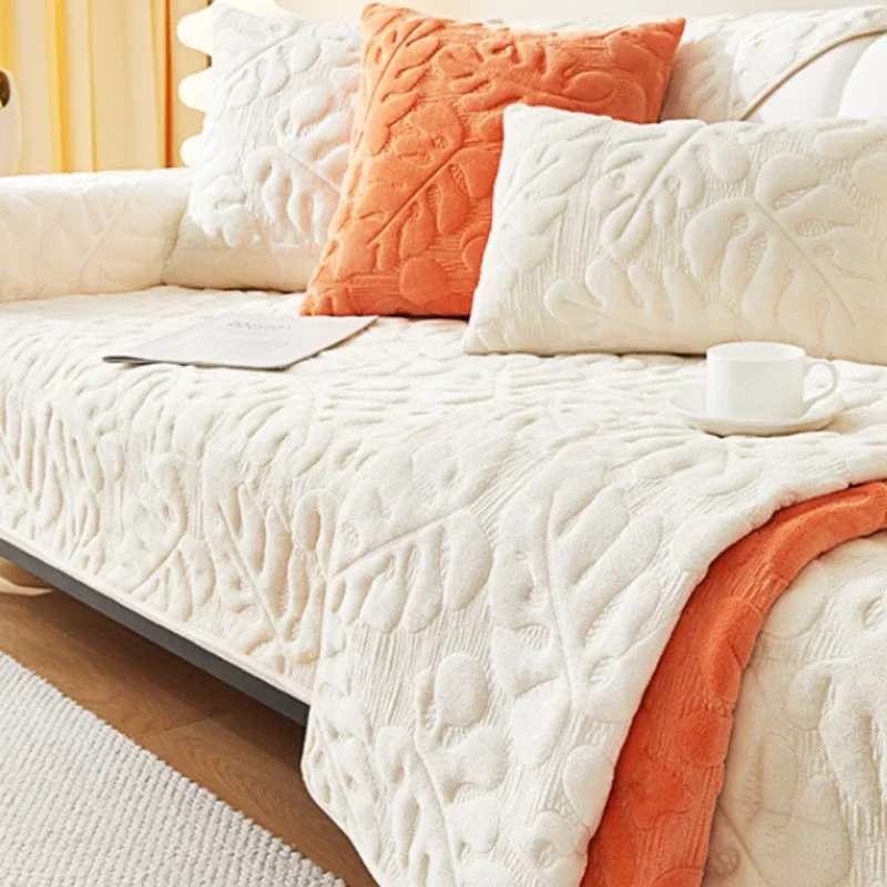 

Мягкий бархатный коврик для дивана с 3D рисунком Новинка зимняя утолщенная Нескользящая подушка однотонный универсальный чехол для дивана тканевое полотенце