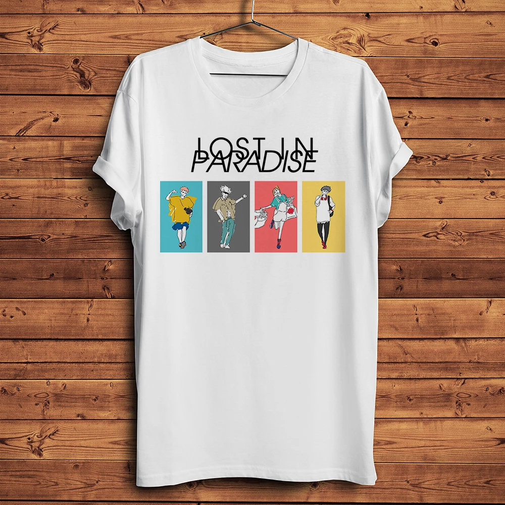 Men's T-shirt LOST IN PARADISE Print 100% Cotton Short Sleeve Tees Solid Color Summer Wear O-neck Large Size Streetwear Shirt
Men's T-shirt LOST IN PARADISE Print 100% Cotton Short Sleeve Tees Solid Color Summer Wear O-neck Large Size Streetwear Shirt
