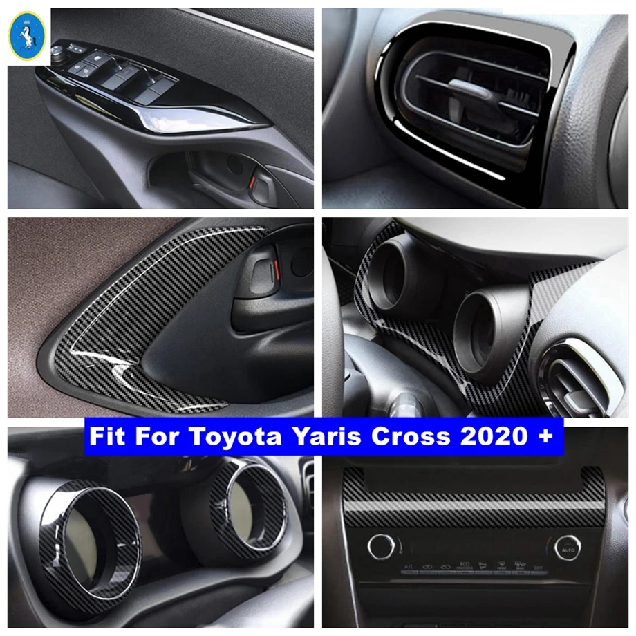 Front Door Handle Glass Lift Button Dashboard Air AC Outlet Vent Cover Trim Fit For Toyota Yaris Cross 2020 - 2022 Carbon Fiber
Front Door Handle Glass Lift Button Dashboard Air AC Outlet Vent Cover Trim Fit For Toyota Yaris Cross 2020 - 2022 Carbon Fiber