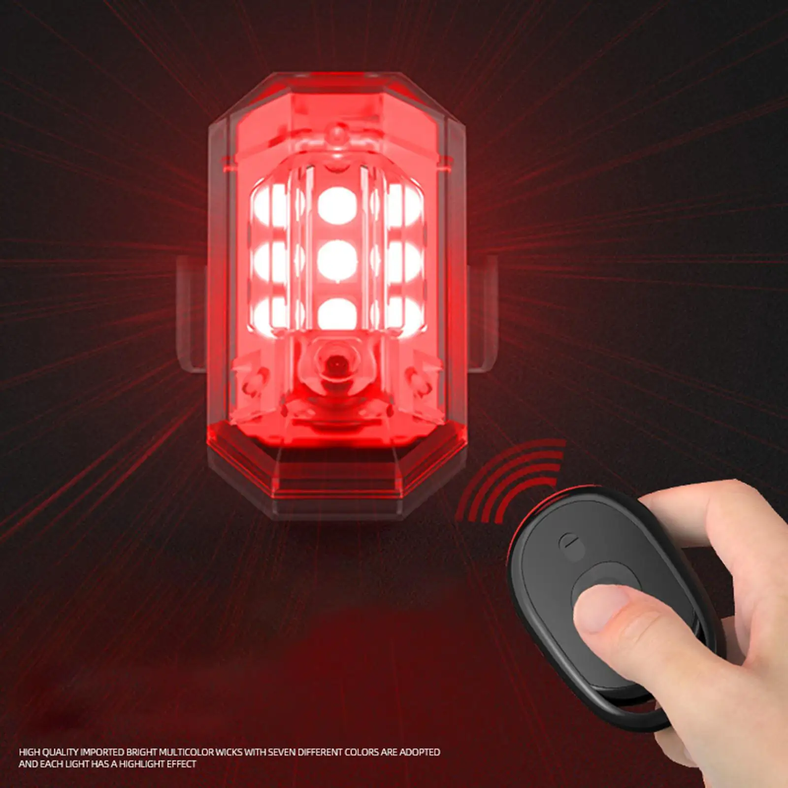 Компактный индикатор вспышки Легкий с пультом дистанционного управления перезаряжаемый