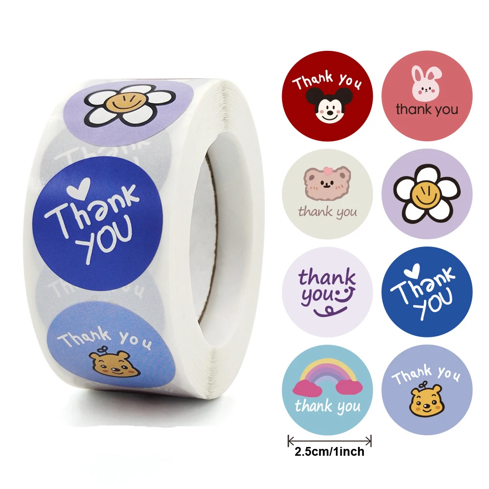 50-500PCS 1inch Cartoon Animal Thank You Label Stickers for Gift label Package Children Birthday Party Wrapping Small Business
50-500PCS 1inch Cartoon Animal Thank You Label Stickers for Gift label Package Children Birthday Party Wrapping Small Business
