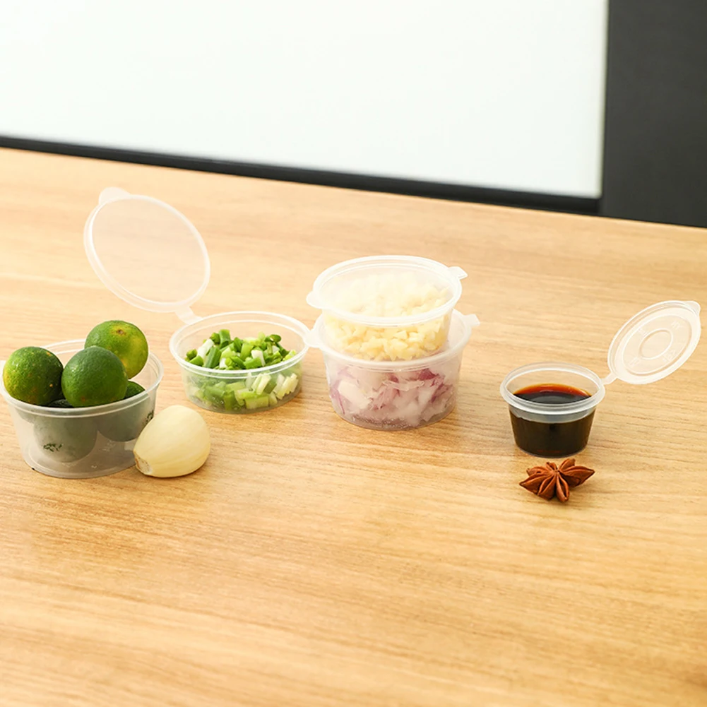 Disposable Sauce Box Container Dips Holder Leak-proof Packaging Plastic Salad Dressings Seasoning Souffles Hot
Disposable Sauce Box Container Dips Holder Leak-proof Packaging Plastic Salad Dressings Seasoning Souffles Hot