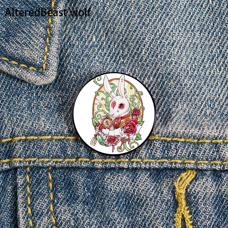 Rabbit Hole Printed Pin Custom Funny Brooches Shirt Lapel Bag Cute Badge Cartoon Cute Jewelry Gift for Lover Girl Friends
Rabbit Hole Printed Pin Custom Funny Brooches Shirt Lapel Bag Cute Badge Cartoon Cute Jewelry Gift for Lover Girl Friends