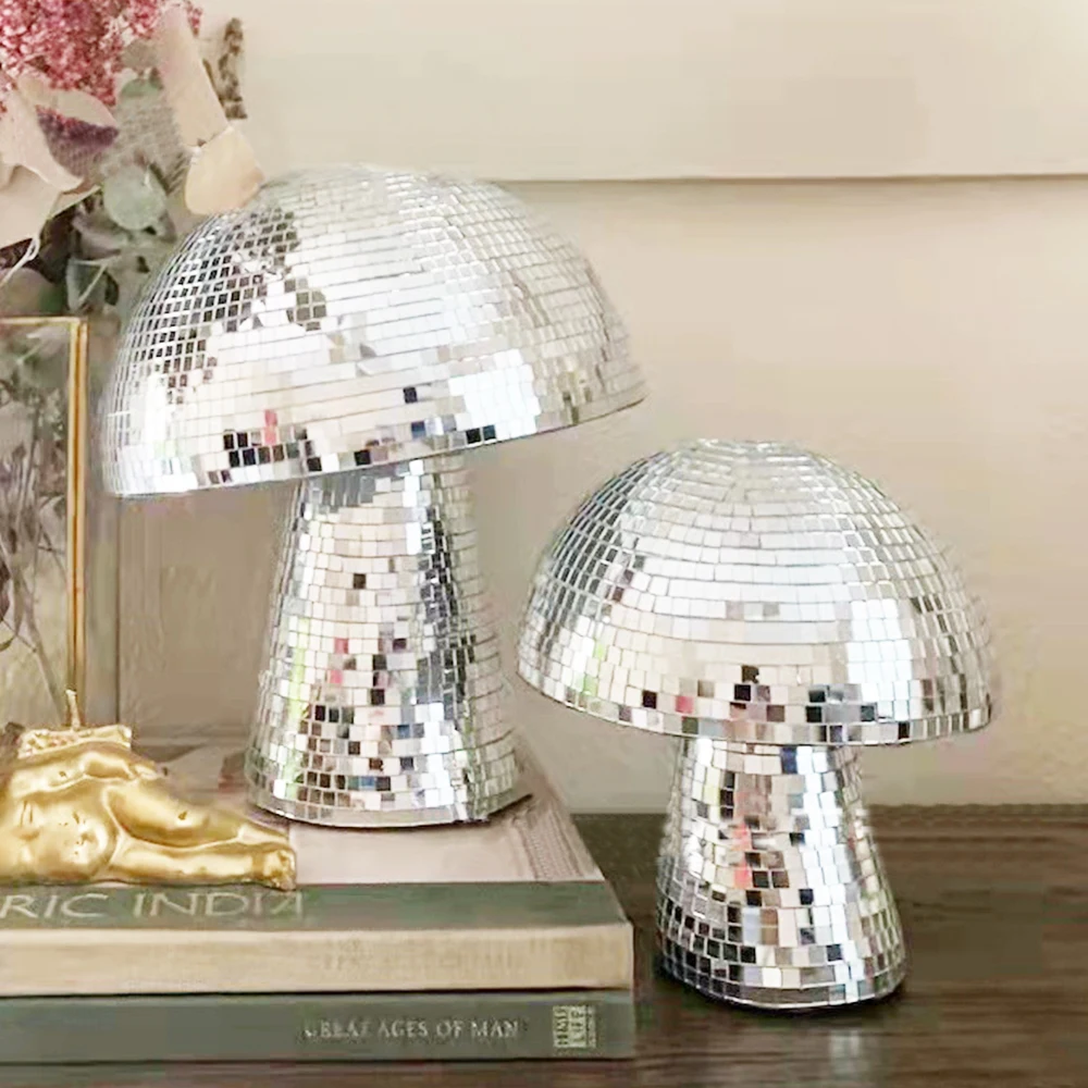 Disco Ball Living Room Decoration Mushroom Shape Mirror Retro Crystal Ball Party Wedding Home Decor Home Decoration Accessories
Disco Ball Living Room Decoration Mushroom Shape Mirror Retro Crystal Ball Party Wedding Home Decor Home Decoration Accessories