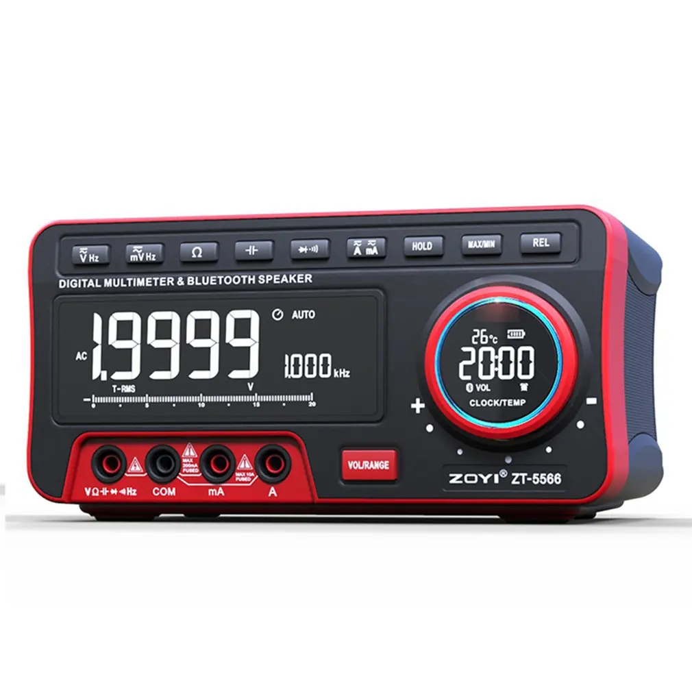 ZOYI ZT-5566 Fully Automatic Audio Digital Desktop Multimeter 4 Digits Semi-high-definition Bright Display With Thermometer
ZOYI ZT-5566 Fully Automatic Audio Digital Desktop Multimeter 4 Digits Semi-high-definition Bright Display With Thermometer