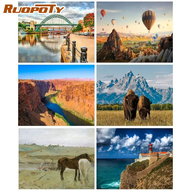 RUOPOTY Oil Paint By Number Nature Scenery Handpainted Diy Paingitng By Number Painting Living Room Decor
RUOPOTY Oil Paint By Number Nature Scenery Handpainted Diy Paingitng By Number Painting Living Room Decor