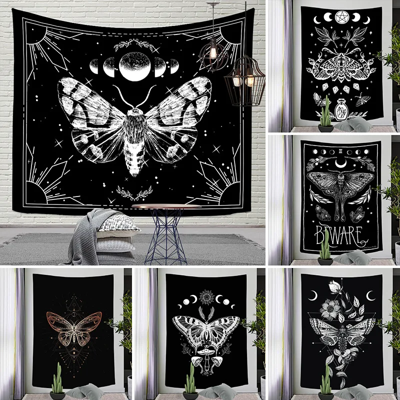 Black and White Moon Butterfly Tapestry Table Cloth Wall Hanging Ceiling Decoration Hippie Beach Towel Carpet Dormitory Bedroom
Black and White Moon Butterfly Tapestry Table Cloth Wall Hanging Ceiling Decoration Hippie Beach Towel Carpet Dormitory Bedroom