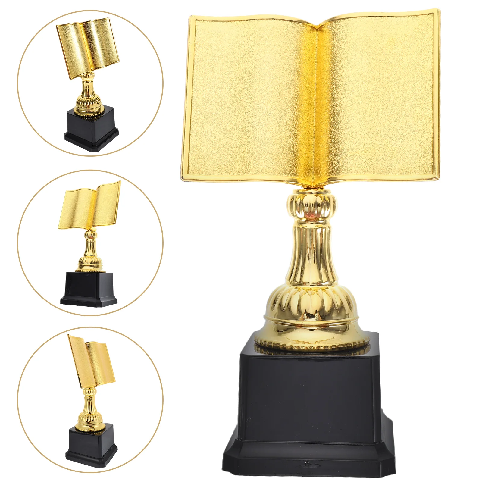 English title: Gold Award Trophy Cups Book Shaped Plastic Trophy Reading Star Trophy First Place Winner Trophies Champion
English title: Gold Award Trophy Cups Book Shaped Plastic Trophy Reading Star Trophy First Place Winner Trophies Champion