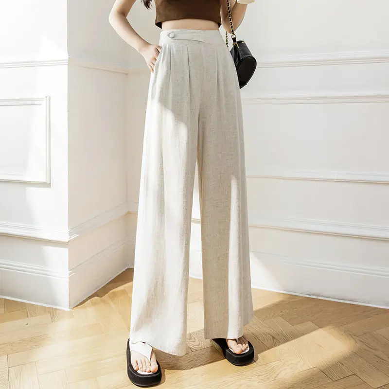 Loose Oversized Wide Leg Pants Women Solid Colors Casual Cottont Linen Trousers Spring Autumn Casual Sweatpants Plus Size 4xl
Loose Oversized Wide Leg Pants Women Solid Colors Casual Cottont Linen Trousers Spring Autumn Casual Sweatpants Plus Size 4xl