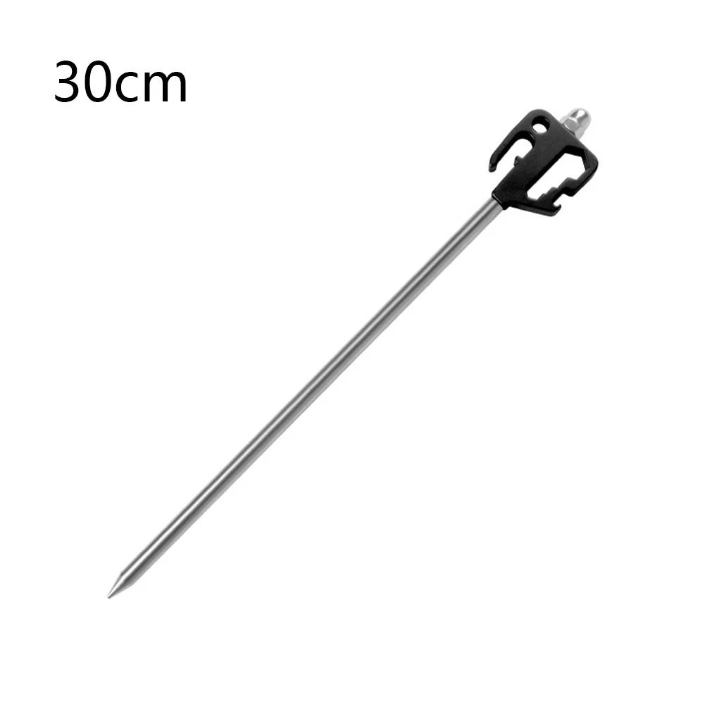 Band New Ground Pegs Ground Nail Ground Stakes Opener Stainless Steel Tent Nail Tent Pets With Hole 1PCS 30/40CM
Band New Ground Pegs Ground Nail Ground Stakes Opener Stainless Steel Tent Nail Tent Pets With Hole 1PCS 30/40CM