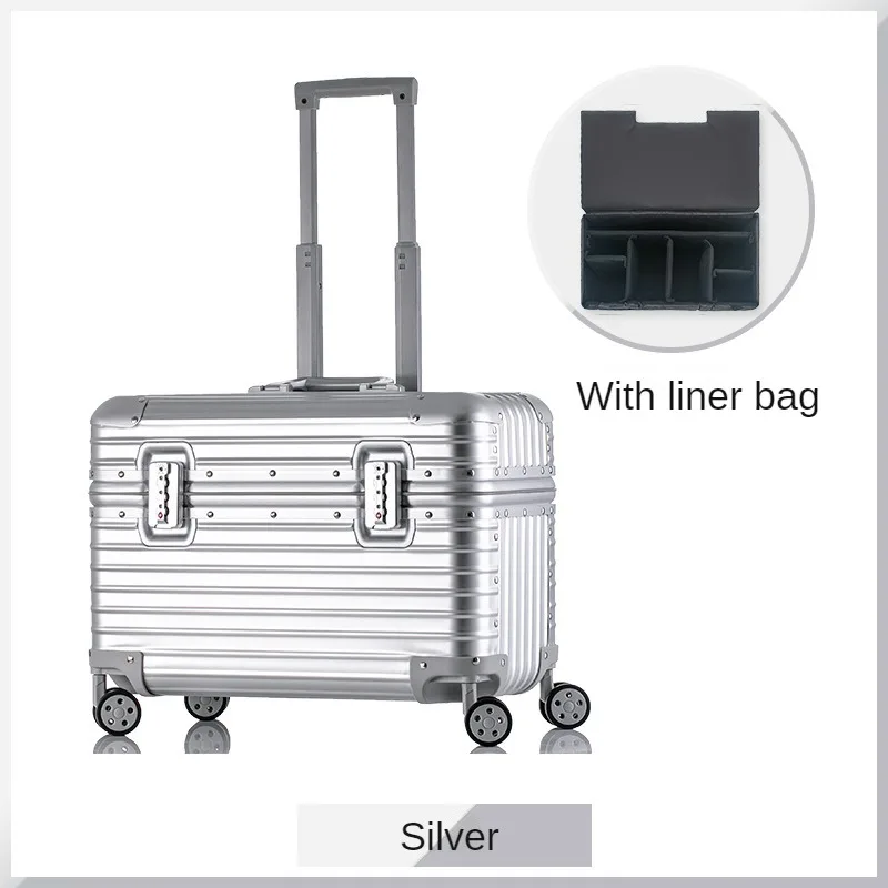 All-Aluminum Magnesium Alloy Trolley Case Equipment Tools Luggage Metal 18 Boarding Laptop Suitcase up-Open Photography Box
All-Aluminum Magnesium Alloy Trolley Case Equipment Tools Luggage Metal 18 Boarding Laptop Suitcase up-Open Photography Box
