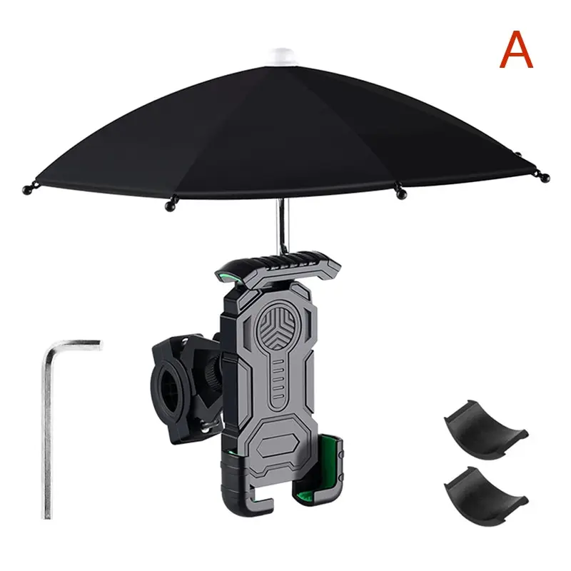 

Велосипедный портативный мини-зонт, водонепроницаемый держатель для велосипеда, локомотив, из сплава, защита от солнца, для верховой езды, 1 комплект
