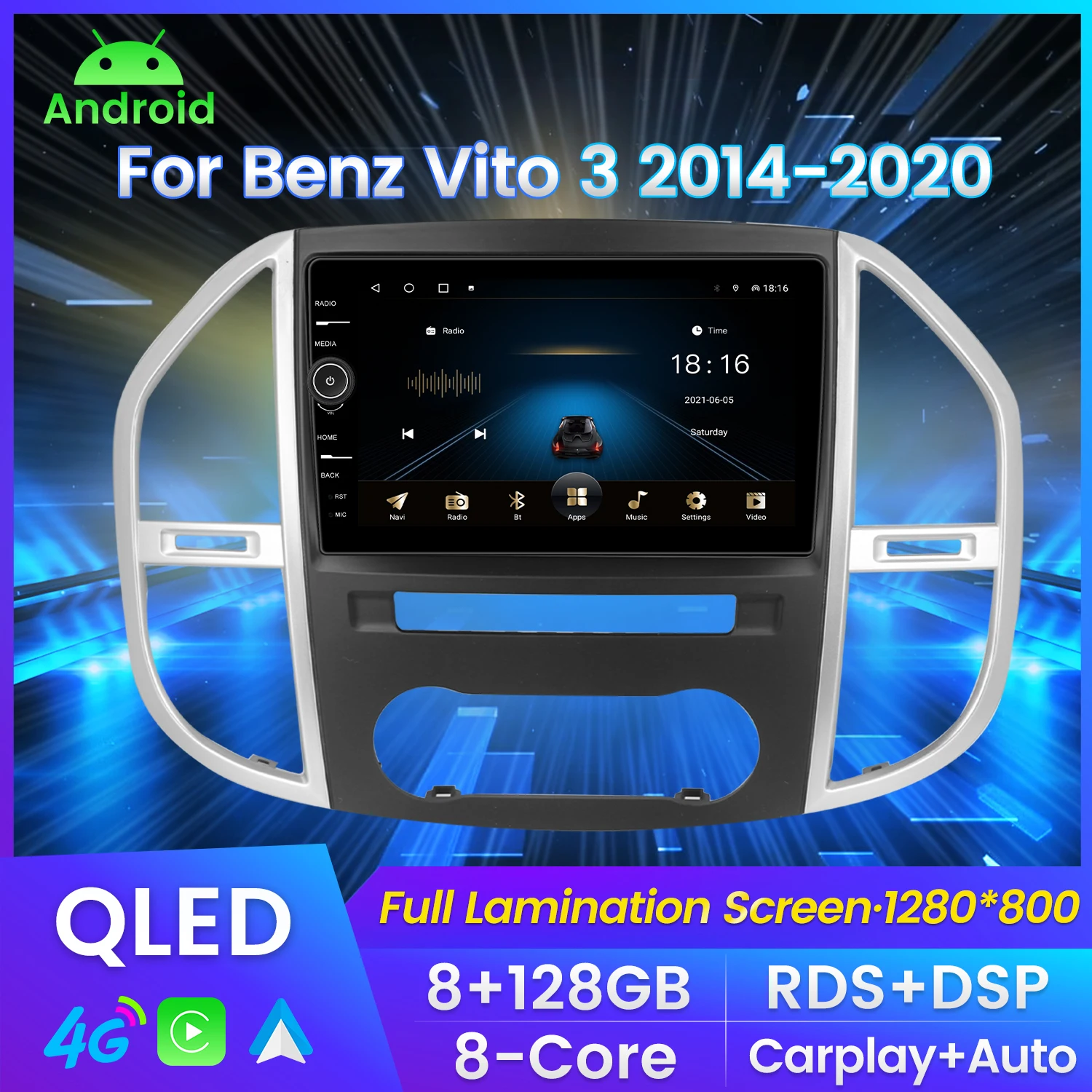 MLOVELIN 9'' QLED 128G Android 11 Carplay AUTO For Benz Vito 3 W447 2014-2020 Car Radio Multimedia Player Navigation GPS SWC RDS
MLOVELIN 9'' QLED 128G Android 11 Carplay AUTO For Benz Vito 3 W447 2014-2020 Car Radio Multimedia Player Navigation GPS SWC RDS