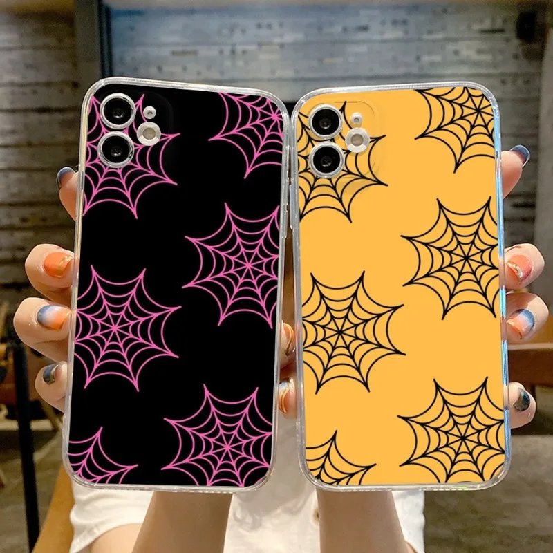 FOR IPhone 13 Spider web Phone Case FOR IPhone 14 13 11 12 Pro 8 7 14 Plus X 13 Pro MAX XR XS MINI Transparent phone Covers
FOR IPhone 13 Spider web Phone Case FOR IPhone 14 13 11 12 Pro 8 7 14 Plus X 13 Pro MAX XR XS MINI Transparent phone Covers