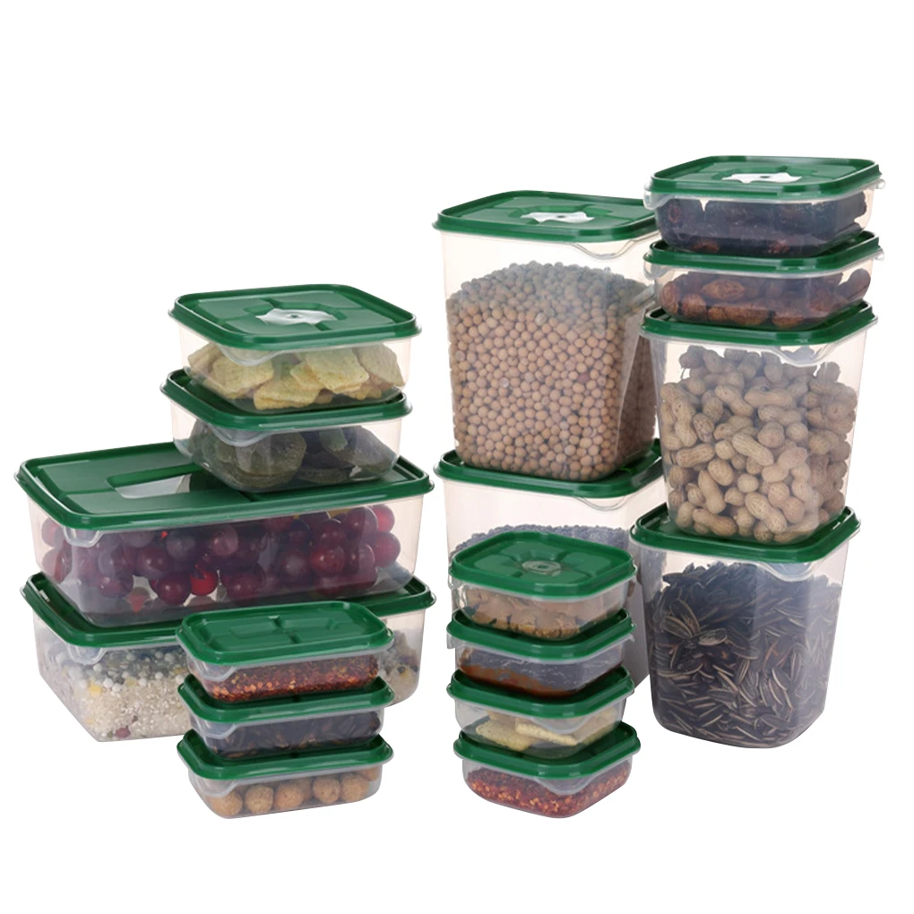 17pcs/set Refrigerator Food Container Plastic Microwave Food Storage Box Kitchen Lunch Organizer Kitchen Assosseries Dropping
17pcs/set Refrigerator Food Container Plastic Microwave Food Storage Box Kitchen Lunch Organizer Kitchen Assosseries Dropping