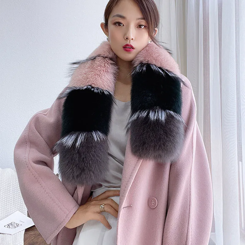 Новый Зимний контрастный шарф. Женское пальто, меховой воротник, шарф из лисьего меха, длинный двухсторонний утепленный мех
Новый Зимний контрастный шарф. Женское пальто, меховой воротник, шарф из лисьего меха, длинный двухсторонний утепленный мех