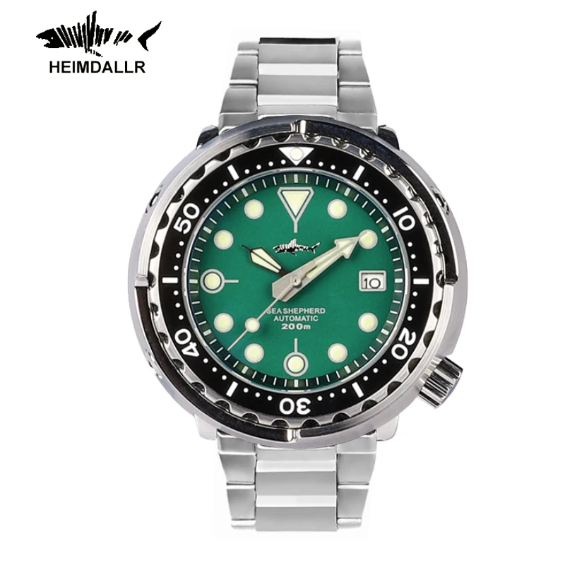 

HEIMDALLR Tuna Can Diving Watch For Men 47mm NH35 Movement Stainless Steel Sapphire Crystal 20Bar Automatic Mechanical Watches