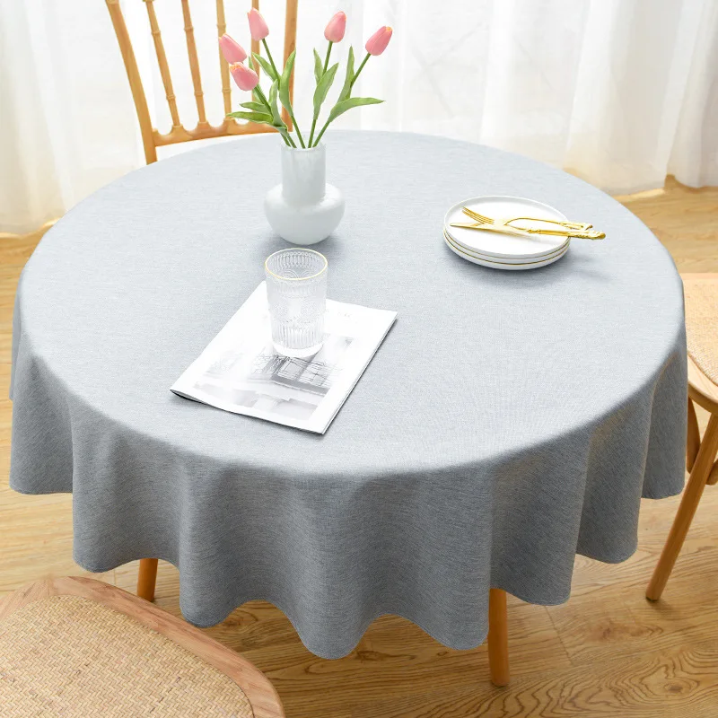 Antependium cloth art pure color blending cotton waterproof big round table_Jes2598
Antependium cloth art pure color blending cotton waterproof big round table_Jes2598
