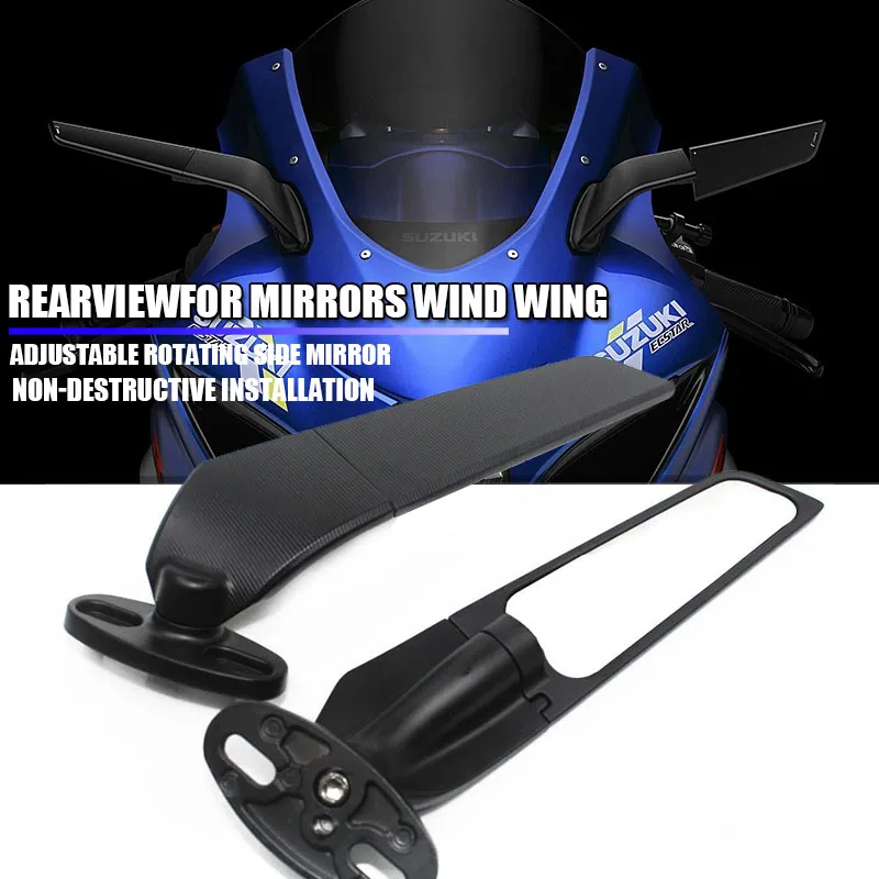 2pcs Motorcycle Rear-view Mirrors Adjustable Rotating Wind Swivel Wing Mirror For Suzuki GSX-R1000 2005-16 GSXR600 750 2006-21
2pcs Motorcycle Rear-view Mirrors Adjustable Rotating Wind Swivel Wing Mirror For Suzuki GSX-R1000 2005-16 GSXR600 750 2006-21