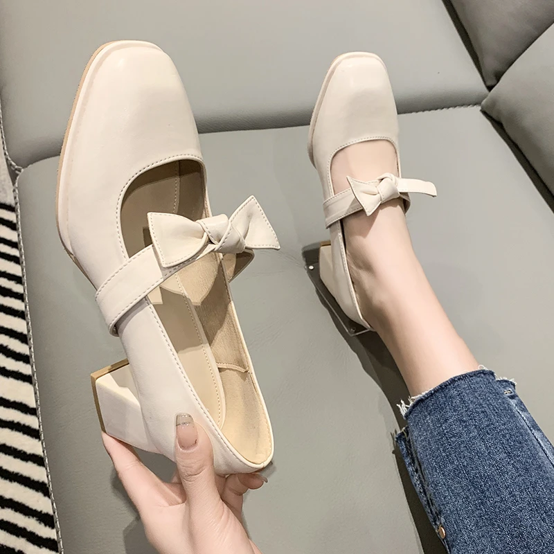2023new ladies high heels mid-heel waterproof Mary Jane shoes bow knot classic dress square head buckle strap sexy women's shoes
2023new ladies high heels mid-heel waterproof Mary Jane shoes bow knot classic dress square head buckle strap sexy women's shoes