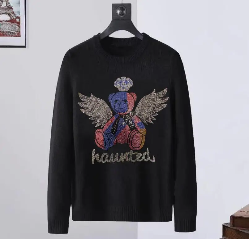 Дизайнерские свитера стразы, популярные мужские подарки, свитер для мальчиков, Прямая поставка
Дизайнерские свитера стразы, популярные мужские подарки, свитер для мальчиков, Прямая поставка