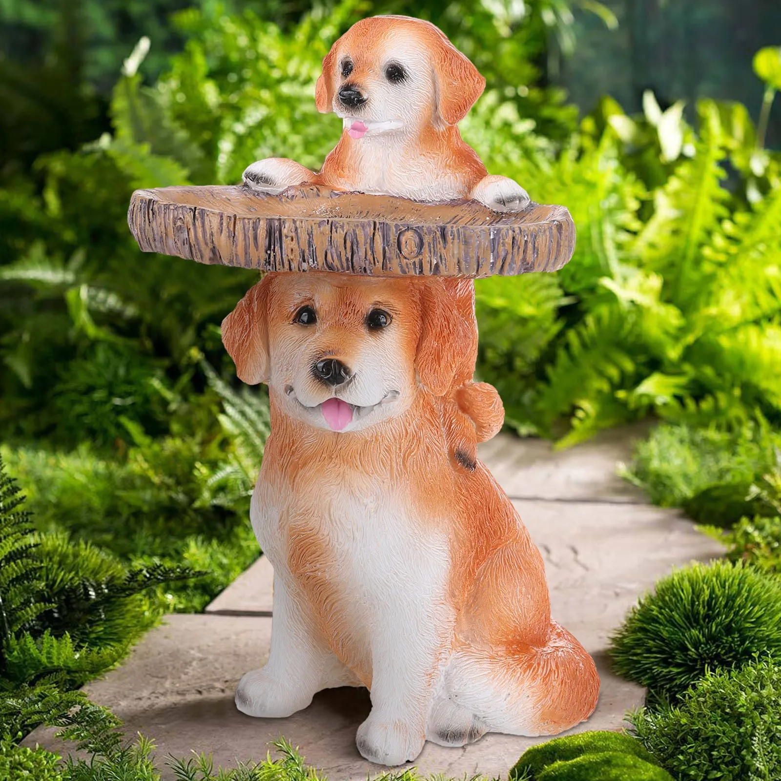 Garden Dog Statues Playful Puppies Birdbath Polyresin Antique Garden Bird Bath Home Garden Yard Animal Sculptures Ornament
Garden Dog Statues Playful Puppies Birdbath Polyresin Antique Garden Bird Bath Home Garden Yard Animal Sculptures Ornament