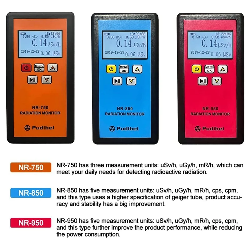 2022 NewNR-750 Geiger Counter Nuclear Radiation Detector X γ β-ray Emission Dosimeter
2022 NewNR-750 Geiger Counter Nuclear Radiation Detector X γ β-ray Emission Dosimeter