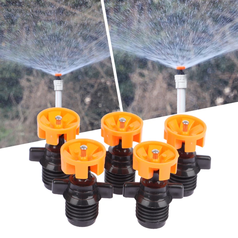 1/5PCS 1/2" Male Thread Automatic Rotation 360 Degree Watering Nozzle Sprinkler Garden Park Lawn Flower Vegetable Irrigation
1/5PCS 1/2" Male Thread Automatic Rotation 360 Degree Watering Nozzle Sprinkler Garden Park Lawn Flower Vegetable Irrigation
