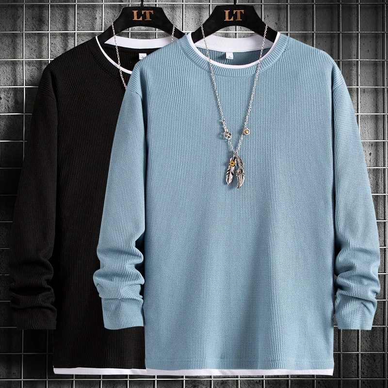 Men Casual Sweatshirt Harajuku New Solid Color Long Sleeves Casual Men's Tops Fashion All Match Plus Size Bottoming Shirt Male
Men Casual Sweatshirt Harajuku New Solid Color Long Sleeves Casual Men's Tops Fashion All Match Plus Size Bottoming Shirt Male