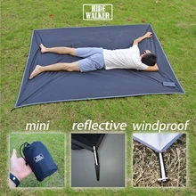 Pocket Picnic Mat with Windproof Stakes Folding Mini Camping Mat Portable Outdoor Waterproof Beach Mat Tent Ground Sheet Large