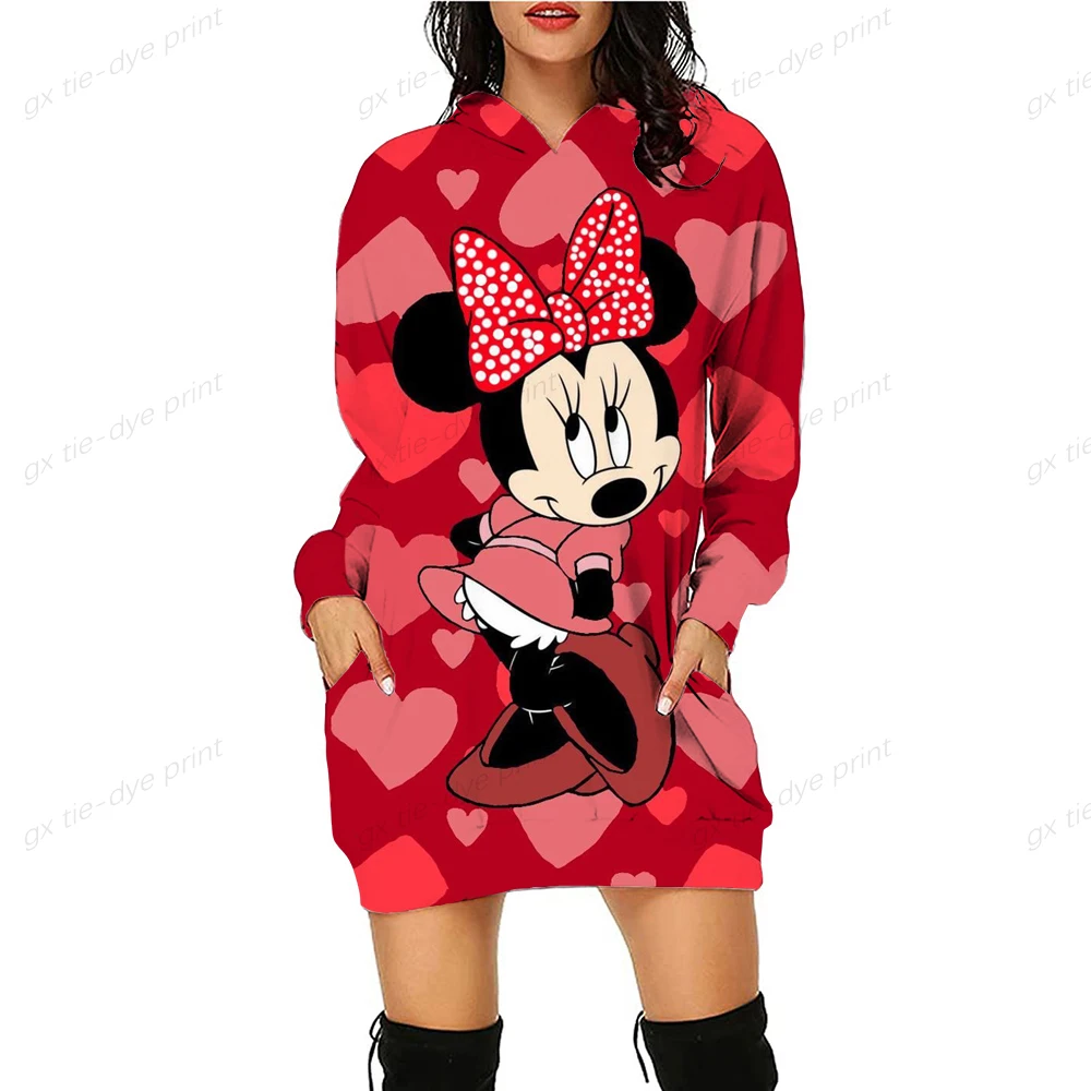 2023 Disney Minnie Mouse 3D Print Autumn Hoodie Dress Women's Casual Wear Long Sleeve Hooded Dress Cartoon Hoodie Dress
2023 Disney Minnie Mouse 3D Print Autumn Hoodie Dress Women's Casual Wear Long Sleeve Hooded Dress Cartoon Hoodie Dress