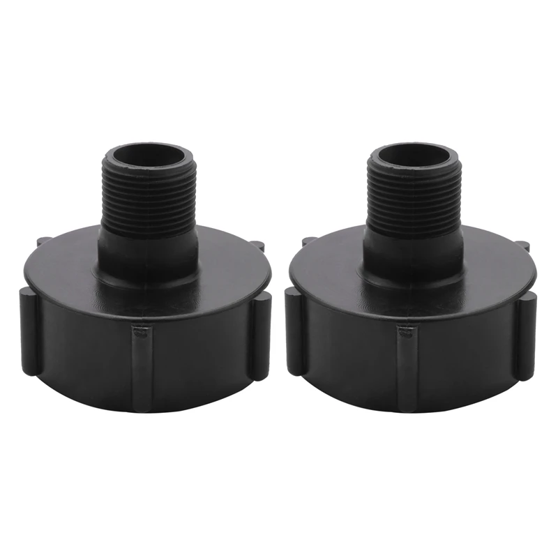 

2Pcs 1000L Ibc Water Tank Garden Hose Adapter Fitting 60Mm Adaptor 0.75 Garden Hose Pipe Valve Accessories