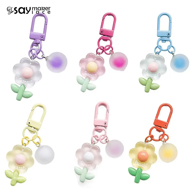 1PCS Creative Sweet Colorful Flower Pendant Keychain Bag Car Cute Keychains Bag Charms Accessories Women Girls Keyring Gifts 
1PCS Creative Sweet Colorful Flower Pendant Keychain Bag Car Cute Keychains Bag Charms Accessories Women Girls Keyring Gifts