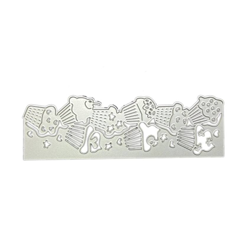 Cute Cupcake Edge Border Metal Cutting Dies Stencil Holiday DIY Scrapbooking Embossing Die Cuts Card Album Template Mold
Cute Cupcake Edge Border Metal Cutting Dies Stencil Holiday DIY Scrapbooking Embossing Die Cuts Card Album Template Mold