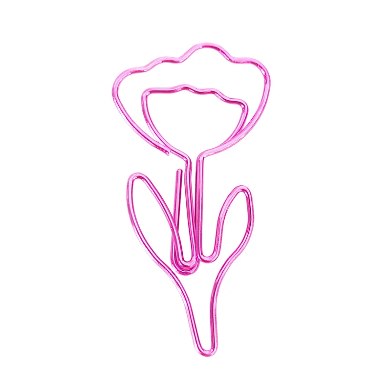 Цветные зажимы для бумаги в форме цветка
Цветные зажимы для бумаги в форме цветка