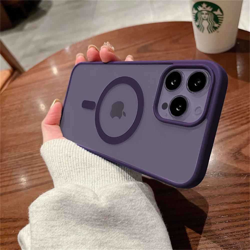 For Magsafe Magnetic Wireless Charging Phone Case for iPhone 14 13 12 11 Pro Max X XS XR 7 8 Plus Shockproof Transparent Cover
For Magsafe Magnetic Wireless Charging Phone Case for iPhone 14 13 12 11 Pro Max X XS XR 7 8 Plus Shockproof Transparent Cover