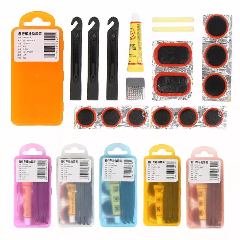 1Set MTB Mountain Bike Bicycle Repair Tools Cycling Flat Tire Repair Rubber Patch Glue Lever Set Tire Fix Kit Mender Accessories
1Set MTB Mountain Bike Bicycle Repair Tools Cycling Flat Tire Repair Rubber Patch Glue Lever Set Tire Fix Kit Mender Accessories