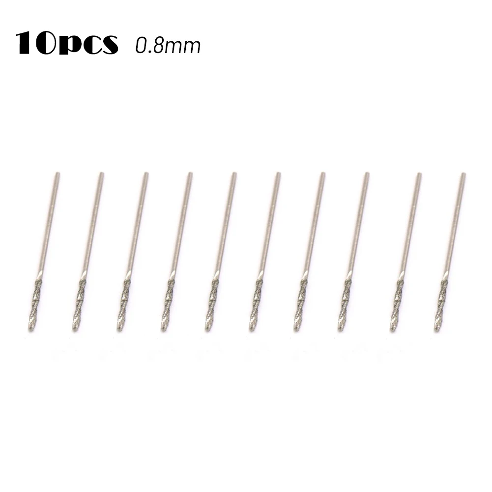 10pcs HSS Diamond Coated Twist Spiral Drill Bit 0.8/1/1.2/1.5/1.8/2/2.5/3mm Power Tool For Glass Jewelry Stone Metal Drilling
10pcs HSS Diamond Coated Twist Spiral Drill Bit 0.8/1/1.2/1.5/1.8/2/2.5/3mm Power Tool For Glass Jewelry Stone Metal Drilling