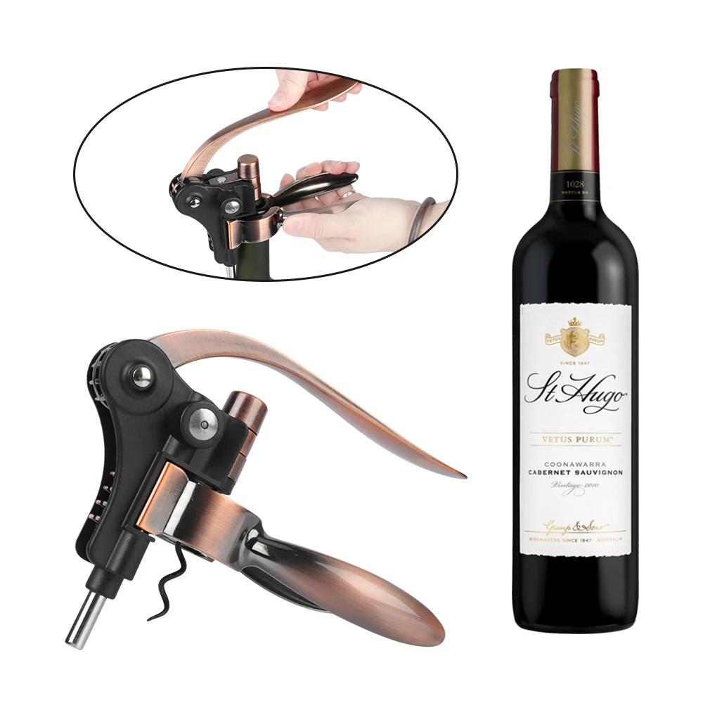 

Barware Bottle Opener Rabbit-Shaped Wine Opener Zinc Alloy Kitchen Tools Bar Lever Corkscrew