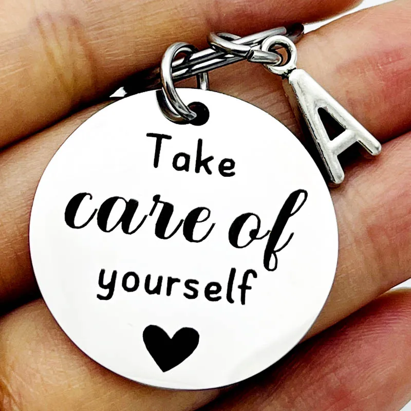 Take Care of Yourself Keychain Best Friend Gift Parting Jewelry Sister Gifts Motivational Gifts Son Gift Daughter Gift
Take Care of Yourself Keychain Best Friend Gift Parting Jewelry Sister Gifts Motivational Gifts Son Gift Daughter Gift