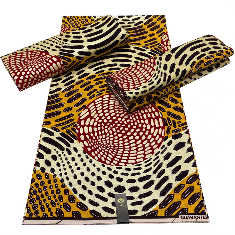 Latest High Quality Golden Wax African Fabrics Batik Print Materials 100% Cotton Gold Wax Sewning Ankara Fabrics 6 Yards HS0409
Latest High Quality Golden Wax African Fabrics Batik Print Materials 100% Cotton Gold Wax Sewning Ankara Fabrics 6 Yards HS0409