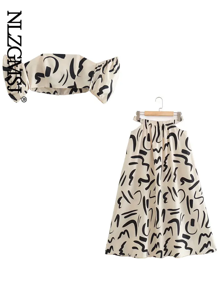 Nlzgmsj Women 2022 Summer Skirt Suit Print Sexy Camis High Waist Hollow Out Waist Midi Skirt Female 2 Piece Skirt Set 202204
Nlzgmsj Women 2022 Summer Skirt Suit Print Sexy Camis High Waist Hollow Out Waist Midi Skirt Female 2 Piece Skirt Set 202204