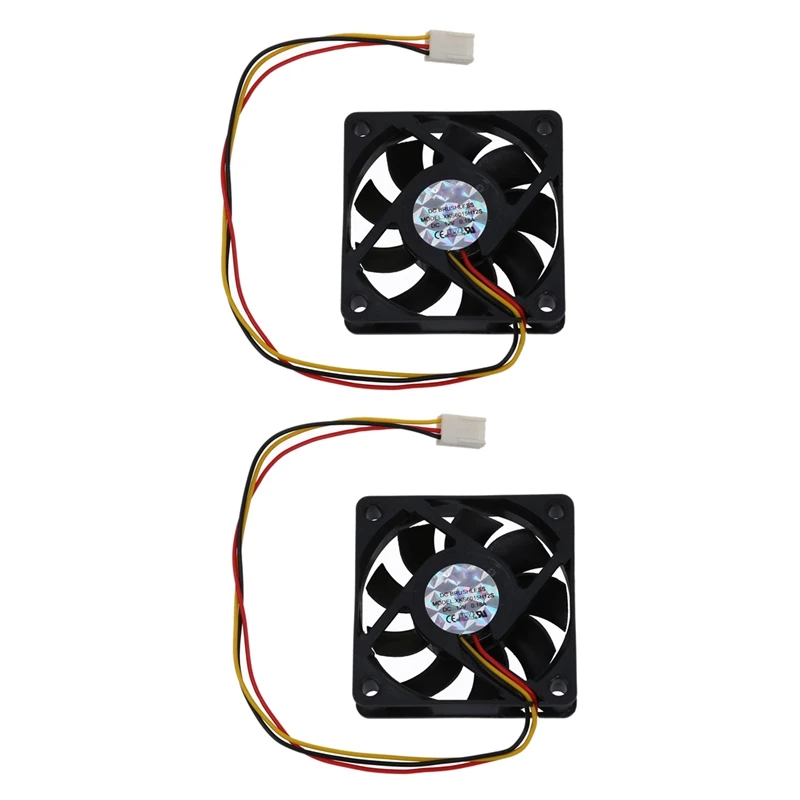 2X CPU Fan Radiator Fan 60 X 60 Mm Box Computer - Black
2X CPU Fan Radiator Fan 60 X 60 Mm Box Computer - Black
