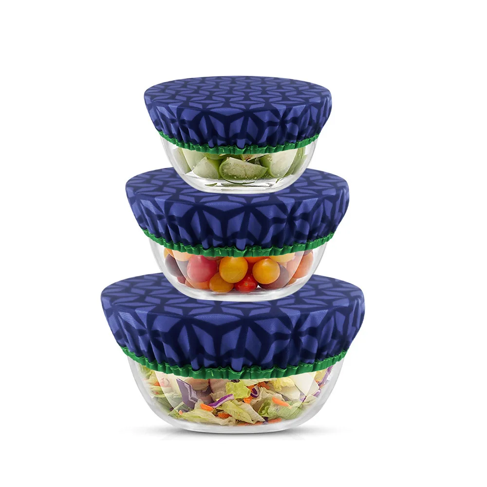 Reusable bowl cover for household items 3-piece elastic cloth bowl cover dish cover
Reusable bowl cover for household items 3-piece elastic cloth bowl cover dish cover
