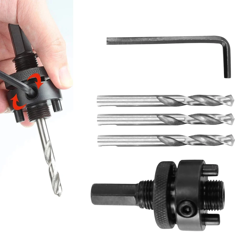 Hole Saw Drill Bit Arbor Mandrel 7/16inch Shank Fits 1-1/4 To 6inch Quick Change For Hole Saw 32mm-210mm Diameter.
Hole Saw Drill Bit Arbor Mandrel 7/16inch Shank Fits 1-1/4 To 6inch Quick Change For Hole Saw 32mm-210mm Diameter.