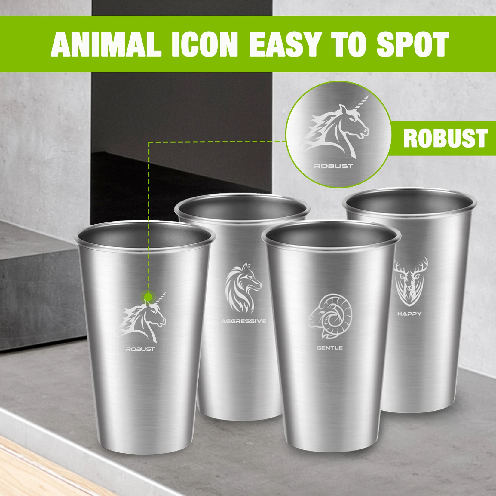 SWISS+TECH 4PCS 570ML Pint Cup Single Layer Juice Beer Mug Simple Portable Easy To Rinse Outdoor rinking Cups Nordic Style
SWISS+TECH 4PCS 570ML Pint Cup Single Layer Juice Beer Mug Simple Portable Easy To Rinse Outdoor rinking Cups Nordic Style